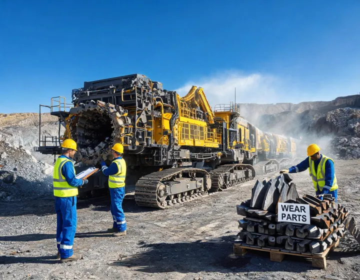 Terex mining equipment in operation